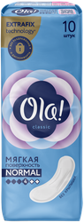 Прокладки OLA! с мягкой поверхностью, без крылышек, толстые, 10шт, фотография