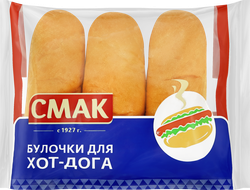 Булочка СМАК Для хот-дога, высший сорт, 3х50г, детальное фото