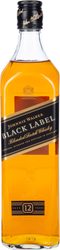 Виски JOHNNIE WALKER Black Label Шотландский купажированный 40%,  0.7л, крупный план