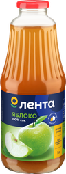 Сок ЛЕНТА Яблочный прямого отжима, 1л, картинка