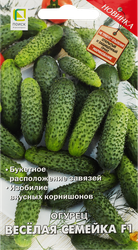 Семена ПОИСК Огурец Веселая семейка F1, 12г, детальное фото