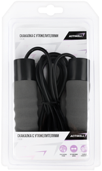 Скакалка ACTIWELL с регулируемой длиной до 2,75м, с утяжелителями, Арт. IR97122A, крупный план