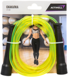 Скакалка ACTIWELL 2,75м, с пластиковыми ручками, Арт. IR97101, фото