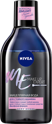 Вода мицеллярная для лица NIVEA Waterproof Expert для стойкого макияжа, 
400мл, крупный план