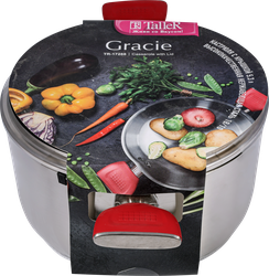 Кастрюля TALLER Грейси нержавеющая сталь 5.3л Арт. TR-7288, детальное фото