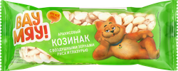Козинак арахисовый ВАУ МЯУ! с воздушными зернами риса и глазурью, 30г, фотография