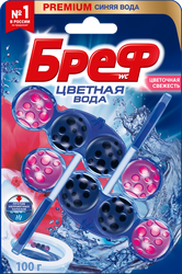 Блок для унитаза БРЕФ Color Aktiv Цветочная Свежесть, 2x50г, фото