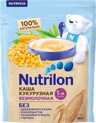 Каша кукурузная NUTRILON безмолочная, с 5 месяцев, 180г, фотография