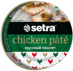 Паштет SETRA из курицы, 100г, крупный план