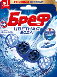 Блок для унитаза БРЕФ Color Aktiv с хлор-компонентом, 50г, картинка