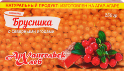 Мармелад АРХХЛЕБ Северная ягода с брусникой, 250г, крупный план
