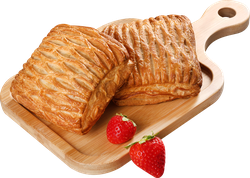 Слойка ЛЕНТА FRESH с клубникой, 100г, изображение