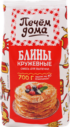 Смесь для выпечки ПЕЧЕМ ДОМА Блины кружевные, 700г, крупный план