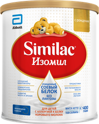 Смесь SIMILAC Изомил на основе соевого белка, с рождения, 400г, фотография