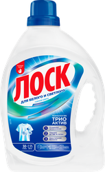 Гель для стирки белого белья ЛОСК Горное Озеро, 1.95л, изображение