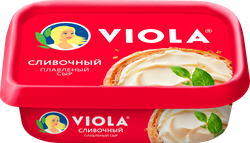 Сыр плавленый VIOLA Сливочный 50%, без змж, 200г, крупный план