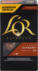 Кофе молотый в капсулах L'OR Espresso Lungo Estremo натуральный жареный, 10кап, фото
