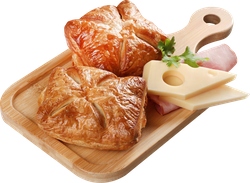 Слойка ЛЕНТА FRESH с ветчиной и сыром, 100г, фото