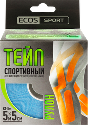 Тейп спортивный ECOS, Арт. 5189, 5м, вид