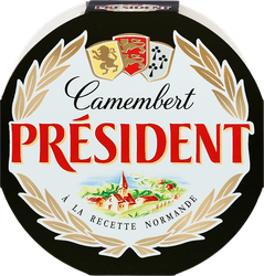 Сыр PRESIDENT Camembert с белой плесенью 45%, без змж, 125г, фото