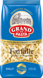 Макароны GRAND DI PASTA Farfalle Бантики высший сорт, 400г, изображение