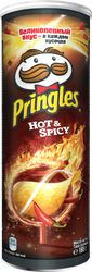 Чипсы картофельные PRINGLES Острый и пряный вкус, 165г, крупный план