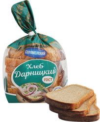 Изображение товара Хлеб КОЛОМЕНСКОЕ Дарницкий, в нарезке, половинка, 350г