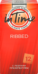Презервативы IN TIME №12 Ribbed c ребрами, 12шт, изображение