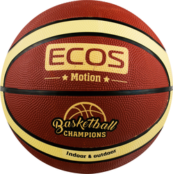 Изображение товара Мяч баскетбольный ECOS Motion р. 7, 12 панелей, Арт. 998189/998188