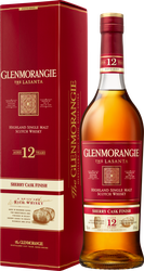Виски GLENMORANGIE Lasanta Шотландский односолодовый 12 лет, п/у, 43%, 0.7л, крупный план