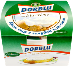 Крем-сыр DORBLU A la creme с голубой плесенью 65%, без змж, 80г, вид