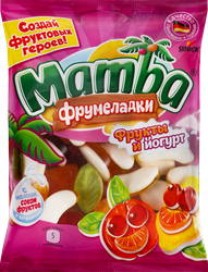 Изображение товара Мармелад жевательный MAMBA Фрумеладки Фрукты и йогурт, 140г