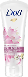 Крем для рук ДАВ Nourishing Secrets Экстракт лотоса и рисовое молочко, 75мл, крупный план