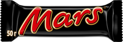 Батончик шоколадный MARS с нугой и карамелью, 50г, картинка