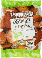 Изображение товара Печенье ХВАТАЙ-КА овсяное Классическое, 400г