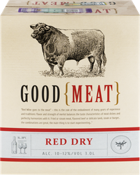 Вино GOOD MEAT ординарное красное сухое, 3л, вид