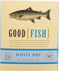 Вино GOOD FISH белое сухое, 3л, фотография