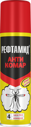 Аэрозоль-репеллент РЕФТАМИД Антикомар, 145мл, крупный план