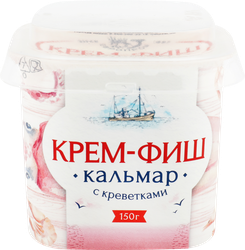 Паста КРЕМ-ФИШ Кальмар-креветка, 150г, вид