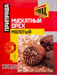 Приправа СПЕЦ Мускатный орех молотый, 10г, крупный план