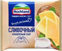 Сыр плавленый HOCHLAND сливочный 45%, ломтики, без змж, 150г, детальное фото