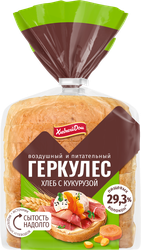 Хлеб ХЛЕБНЫЙ ДОМ Геркулес с кукурузой, 255г, вид
