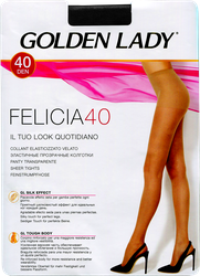 Колготки женские GOLDEN LADY Felicia 40 den, полуматовые, nero 5, фото