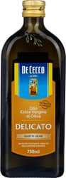 Масло оливковое DE CECCO Delicato нерафинированное высшего качества, 750мл, фотография
