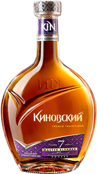 Коньяк КИНОВСКИЙ выдержанный КВ 7 лет 40%, 0.5л, фото