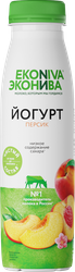 Йогурт питьевой ЭКОНИВА Персик 2,5%, без змж, 300г, фотография