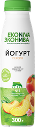 Йогурт питьевой ЭКОНИВА Персик 2,5%, без змж, 300г, фотография