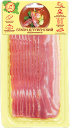 Бекон сырокопченый ИНЕЙ Деревенский, нарезка, 100г, детальное фото