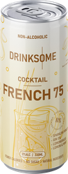 Напиток безалкогольный DRINKSOME Коктейль Френч 75 с соком газ. ж/б, картинка