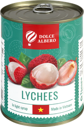 Личи DOLCE ALBERO в сиропе, 580мл, вид